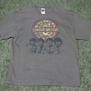Men's Apple Records Beatles Sgt. Pepper's Lonely Hearts Club Band T-Shirt Sz XL